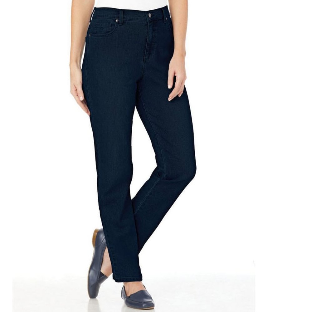 Gloria Vanderbilt 18 Tall, Amanda Classic Fit Jeans, LONG 32" Inseam, Dark Navy